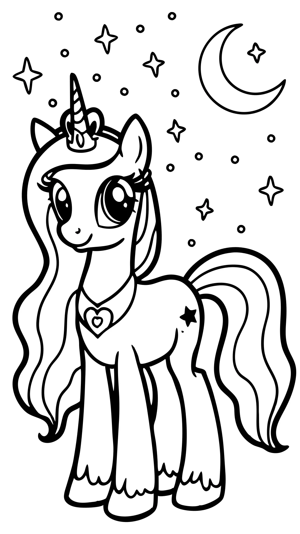 My Little Pony Coloring Pages Princess Luna